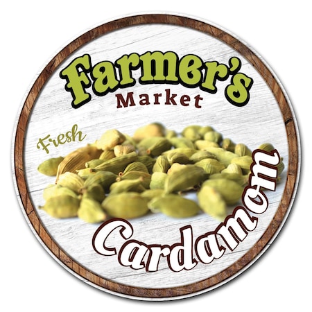 Signmission Farmers Market Cardamom Circle Vinyl Laminated Decal, D-8-CIR-Cardamom D-8-CIR-Cardamom